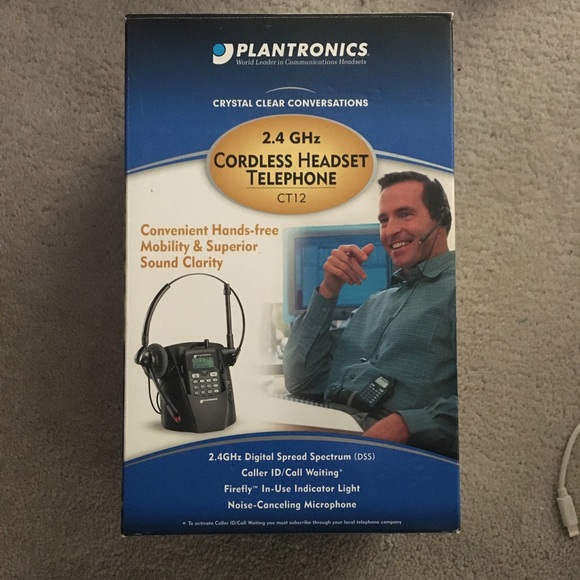 COPY - Plantronics CT12 2.4 GHz Cordless Headset Call ID